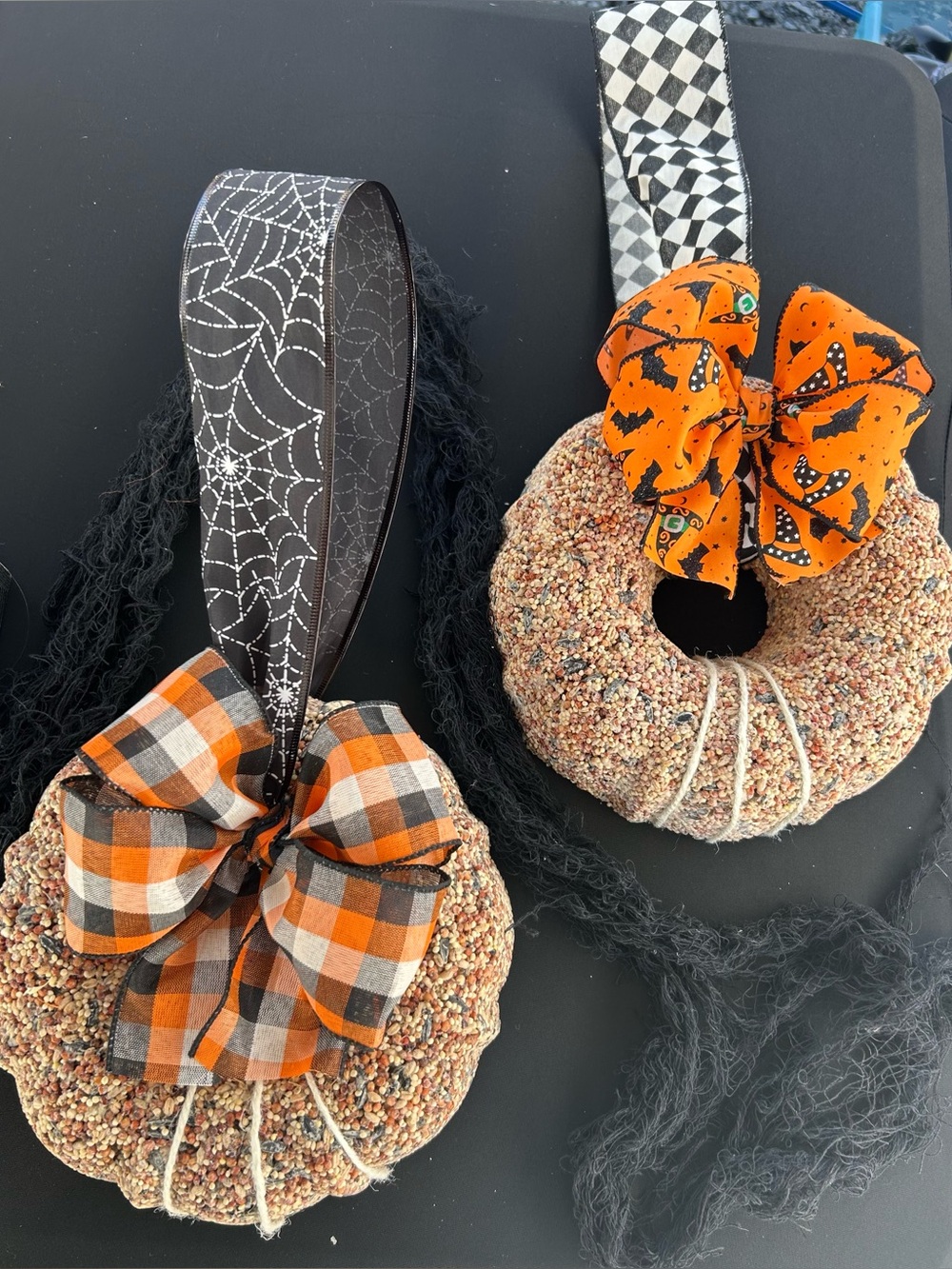1 Birdseed wreath for fall 🐦‍⬛